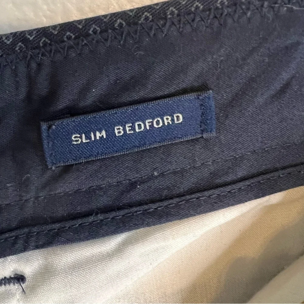 J.Crew Men's Slim Bedford Pants Chino Flat Front Navy Blue 31x30 Office Career